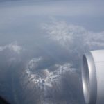 Image from the Alitalia flight over the Alps, Frankfurt to Rome