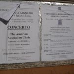 Image of the sign of the Austria/Australian Choir from Canberra