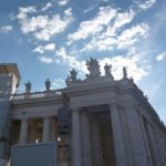 Image of Sky over St Peter's Square and the columns