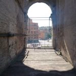 Image looking through one of the exits of the Colosseum, Rome