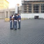 Image of Carabinieri talking at St Peter's Square, Rome