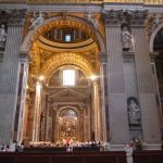Image Early morning Eucharist service, St Peters Basilica, Rome