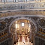Image Looking down from the top of dome internally, St Peters Basilica, Rome