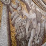 Image of a mosaic at the top of the dome, St Peters Basilica, Rome