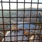 Image Photo from internal window climbing the dome at St Peters Basilica, Rome